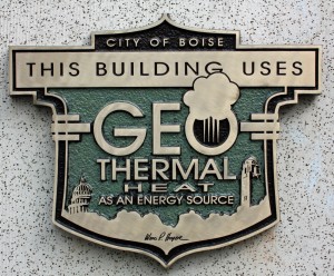 Building Geo Thermal Plaque
