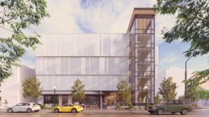 Artist rendering of 1010 Jefferson. View from 11th Street.