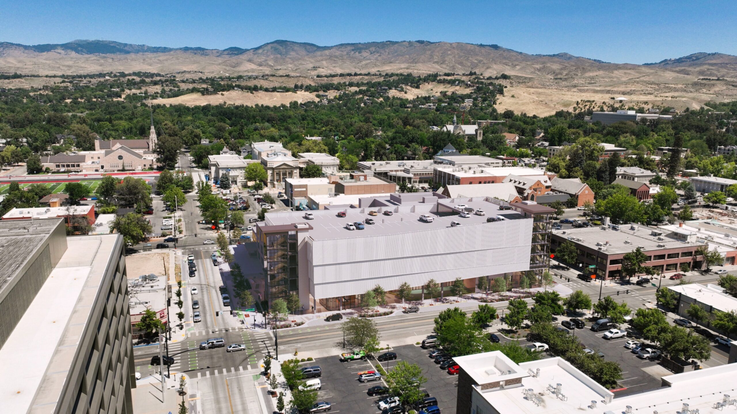 Bird's eye view of 1010 Jefferson