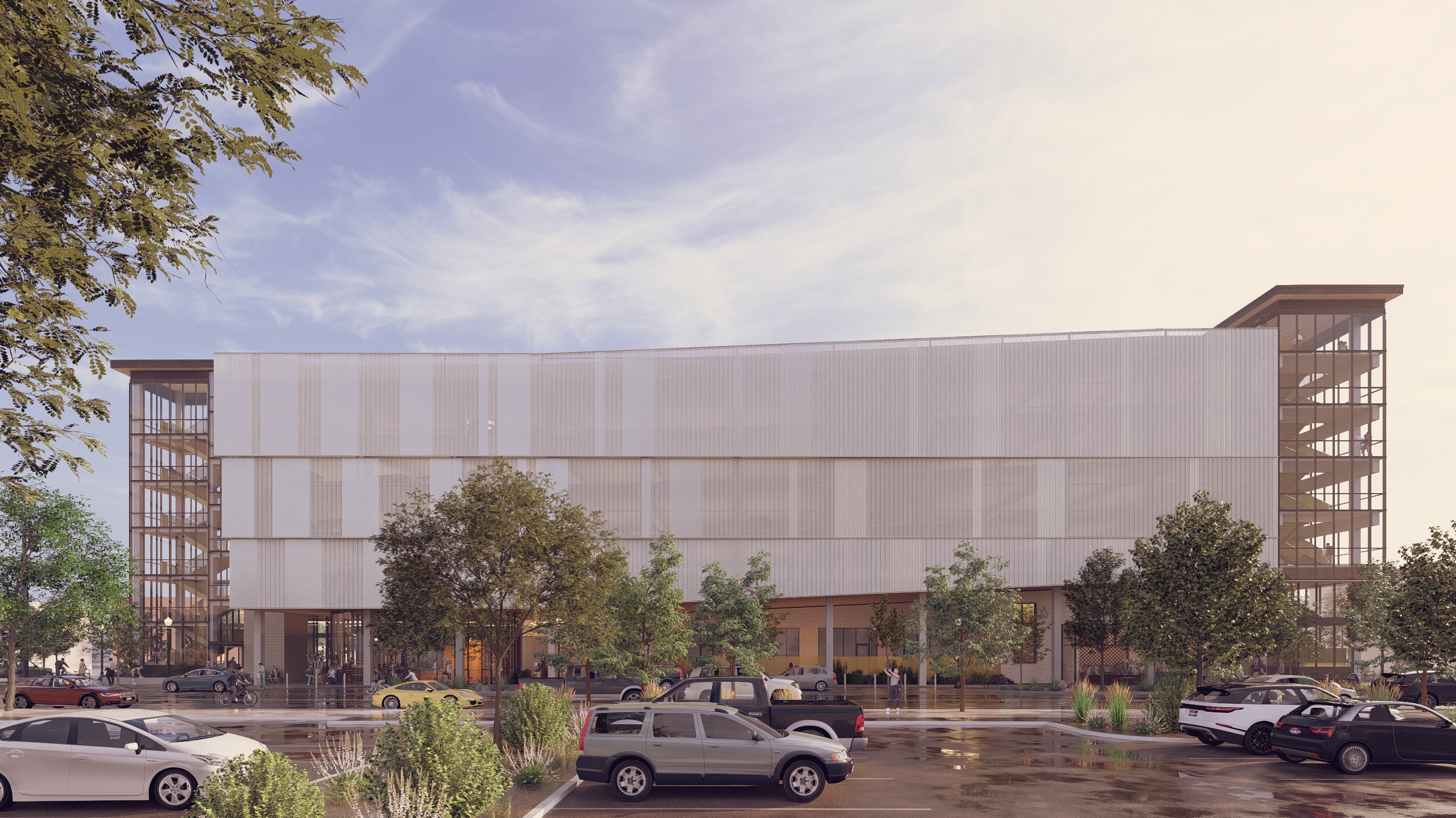 Artist rendering of 1010 Jefferson. View from Jefferson Street.